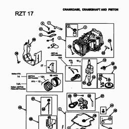 CUB CADET RZT-17 spare parts