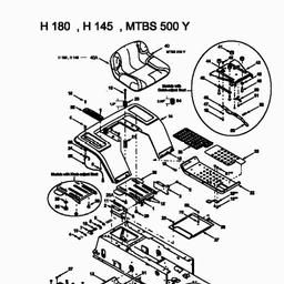 MTD H/130 spare parts