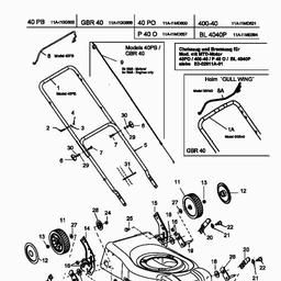 MTD 40 PO spare parts