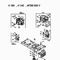 MTD H/130 spare parts