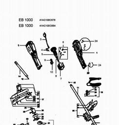 MTD EB 1000 spare parts