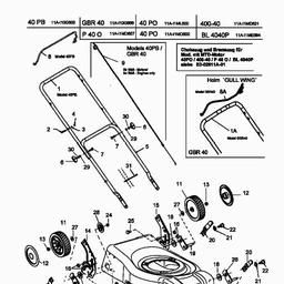 MTD 40 PO spare parts