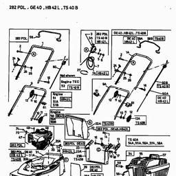 MTD GE 40 spare parts