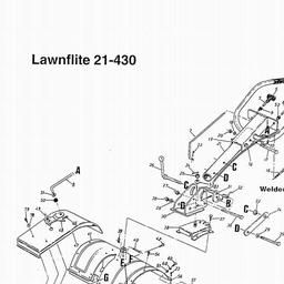 LAWNFLITE (1997) 24-315 / 246-315B-678 SHREDDER spare parts
