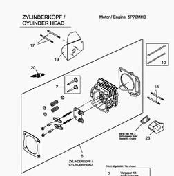 MTD-Engines 5 P 70 MHB spare parts