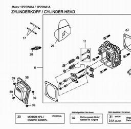 MTD-Engines 1 P 70 WHA spare parts
