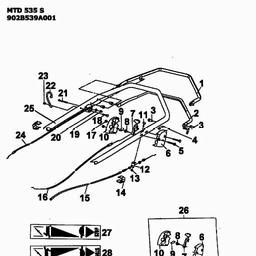 MTD 535 S spare parts