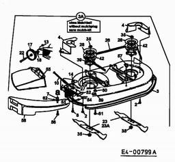 MTD B 155 spare parts