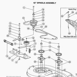 CUB CADET HDS2166/42 spare parts