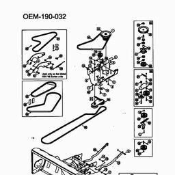 MTD 42"/107cm for 600, 800 series Autodrive since 2006 spare parts
