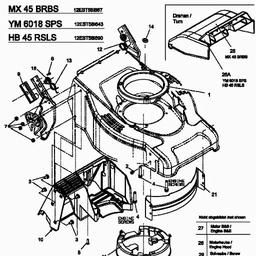 Yard-Man YM 6018 SPS spare parts