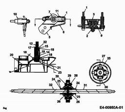 MTD G 185 spare parts
