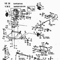 MTD V 38 G spare parts