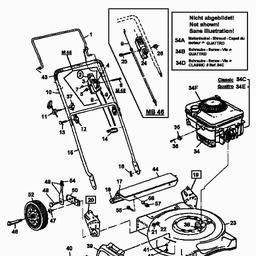 MTD M 46 spare parts