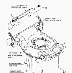 MTD 53 SPO spare parts