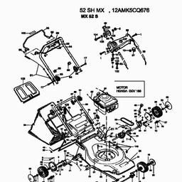 MTD 52 SHMX spare parts