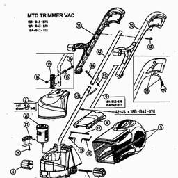 LAWNFLITE Trim Vac spare parts