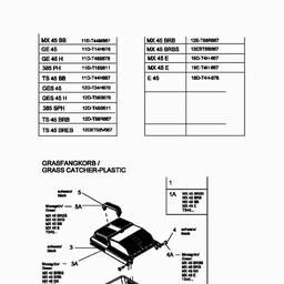 MTD E 45 spare parts