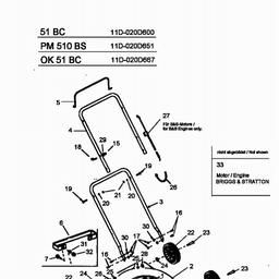 MTD 51 BC spare parts