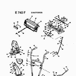 MTD E 740 F spare parts