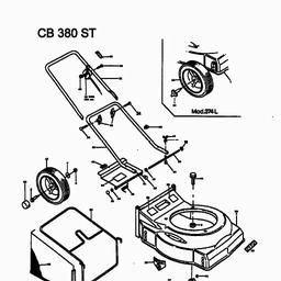 MTD CB 380 ST spare parts
