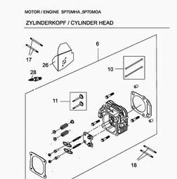 MTD-Engines 5 P 70 MOA spare parts