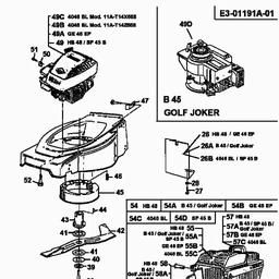 MTD GE 46 EP spare parts