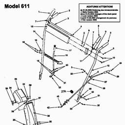MTD 611 D spare parts