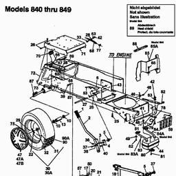 MTD U 845 H spare parts