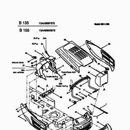 MTD B 135 spare parts