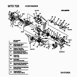 MTD 725 spare parts