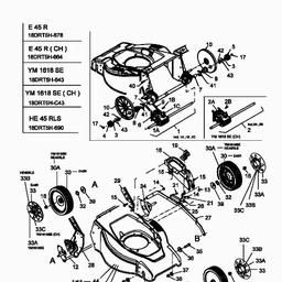Yard-Man YM 1618 SE spare parts