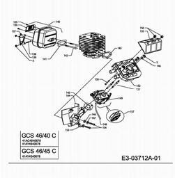 MTD GCS 46/40 C spare parts