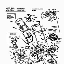 MTD GES 53 S spare parts