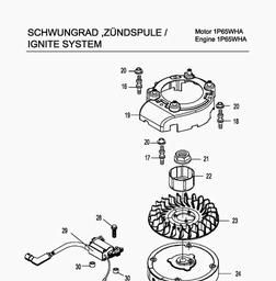 MTD-Engines 1 P 65 WHA spare parts