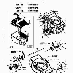 MTD GE 45 spare parts