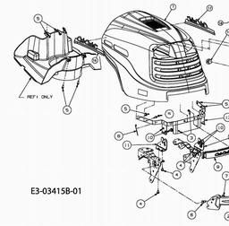 CUB CADET CC 1000 RD spare parts