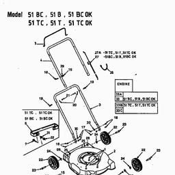 MTD 51 B spare parts