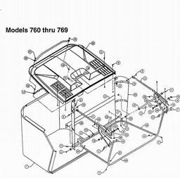 LAWNFLITE (1997) 19-096 38" Deck Multch Kit spare parts