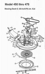 LAWNFLITE (1997) 19-096 38" Deck Multch Kit spare parts