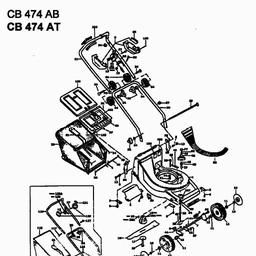 MTD CB 474 AB spare parts
