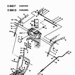 MTD E 640 F spare parts
