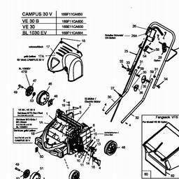 MTD VE 30 spare parts