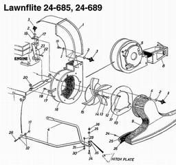 LAWNFLITE (1996) 29-204 / 290-204-000 REMOVE spare parts