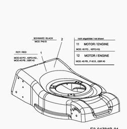MTD 40 PB spare parts