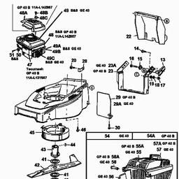 MTD GE 40 spare parts