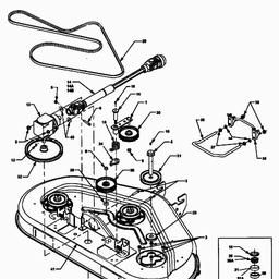 MTD 209 - 44"/112cm for Cub Cadet series 3000 spare parts