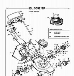 Bolens BL 5052 SP spare parts