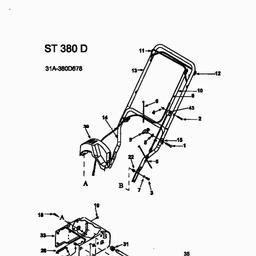 MTD ST 380 D spare parts