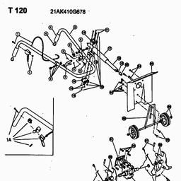 MTD T 120 spare parts